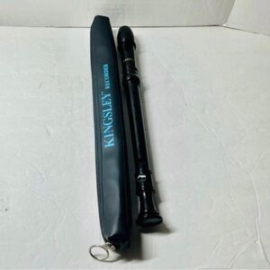 VINTAGE ELEMENTARY SCHOOL KINGSLEY SOPRANO RECORDER w/ZIP STORAGE BAG